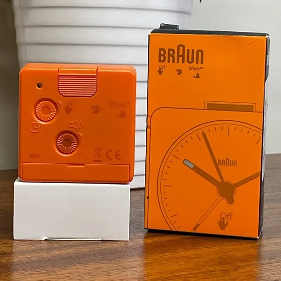 Off-White x BRAUN Orange Travel Clock NIB - Picture 4 of 8